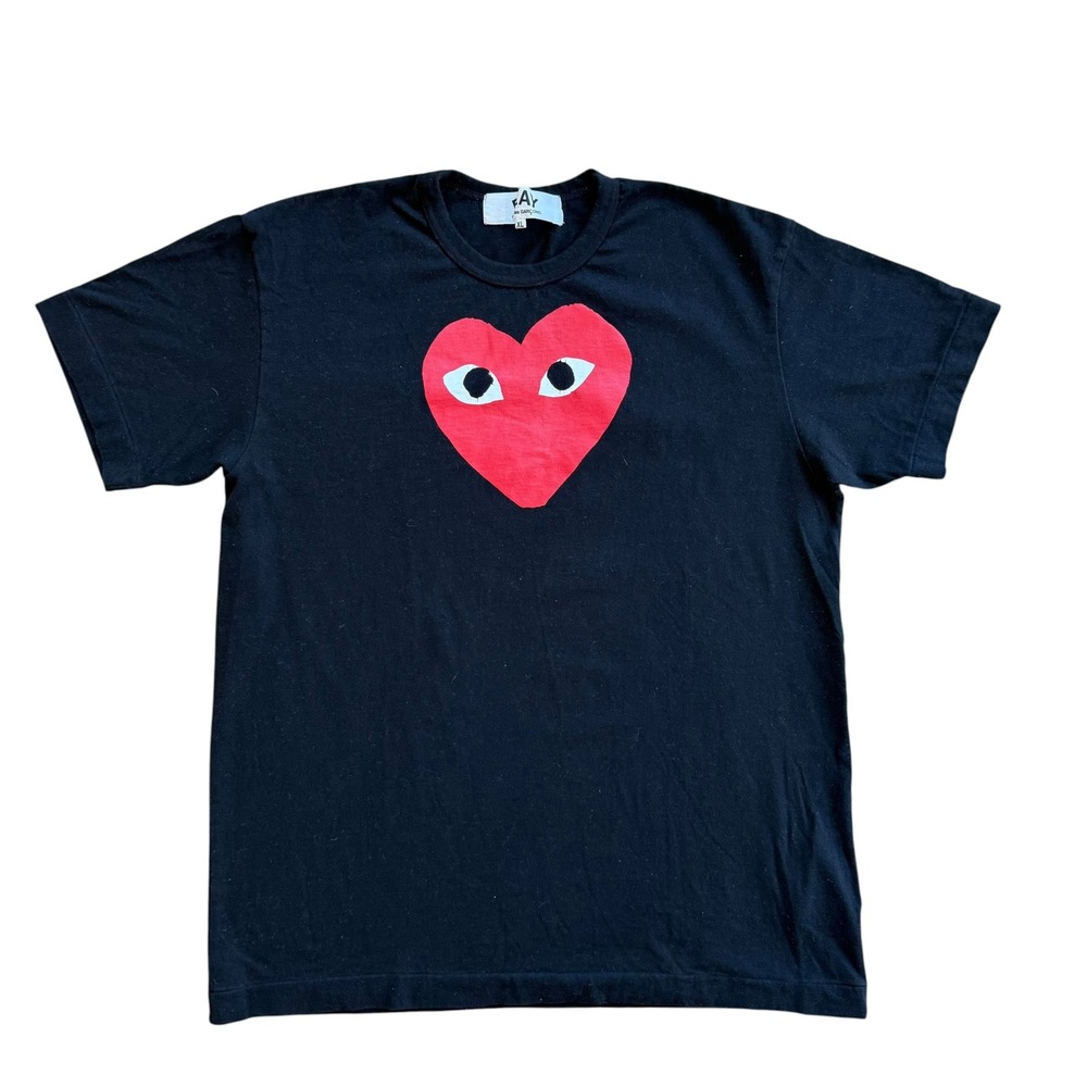 Comme des Garcons Play Heart Logo T-Shirt Black XL AZ-T112 Mens CDG